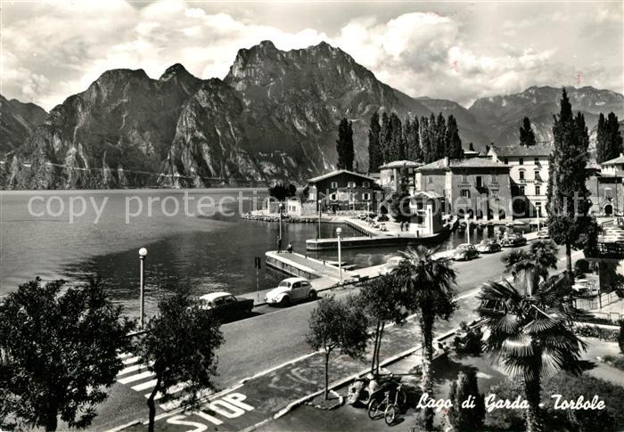 AK Ansichtskarte Torbole Lago Di Garda Uferstrasse Am Gardasee Hafen