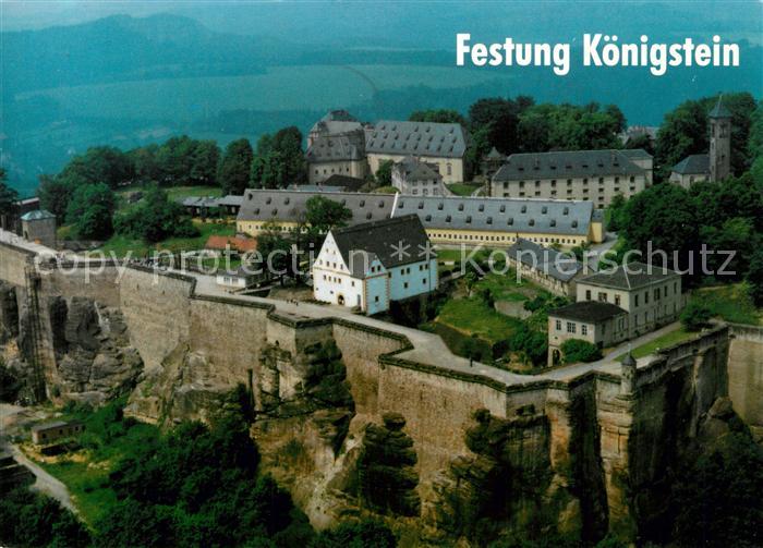 AK Ansichtskarte Koenigstein Saechsische Schweiz Elbsandsteingebirge