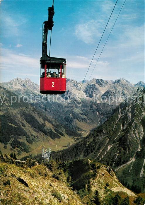 Ak Ansichtskarte Seilbahn Walmendingerhorn Mittelberg Kleines