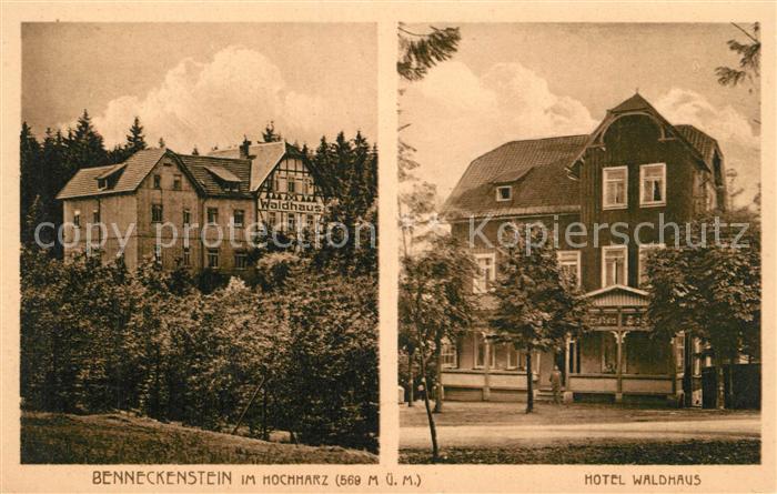 Ak Ansichtskarte Benneckenstein Harz Hotel Waldhaus Benneckenstein