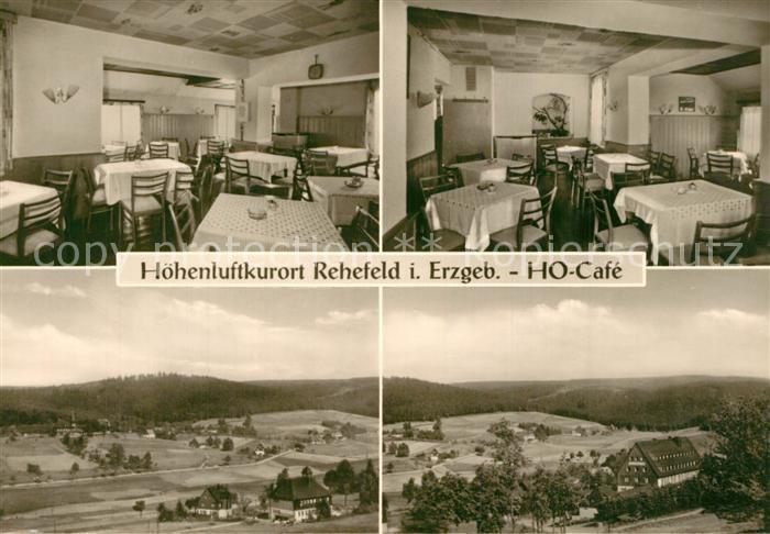 Ak Ansichtskarte Rehefeld Zaunhaus Ho Cafe Panorama Hoehenluftkurort