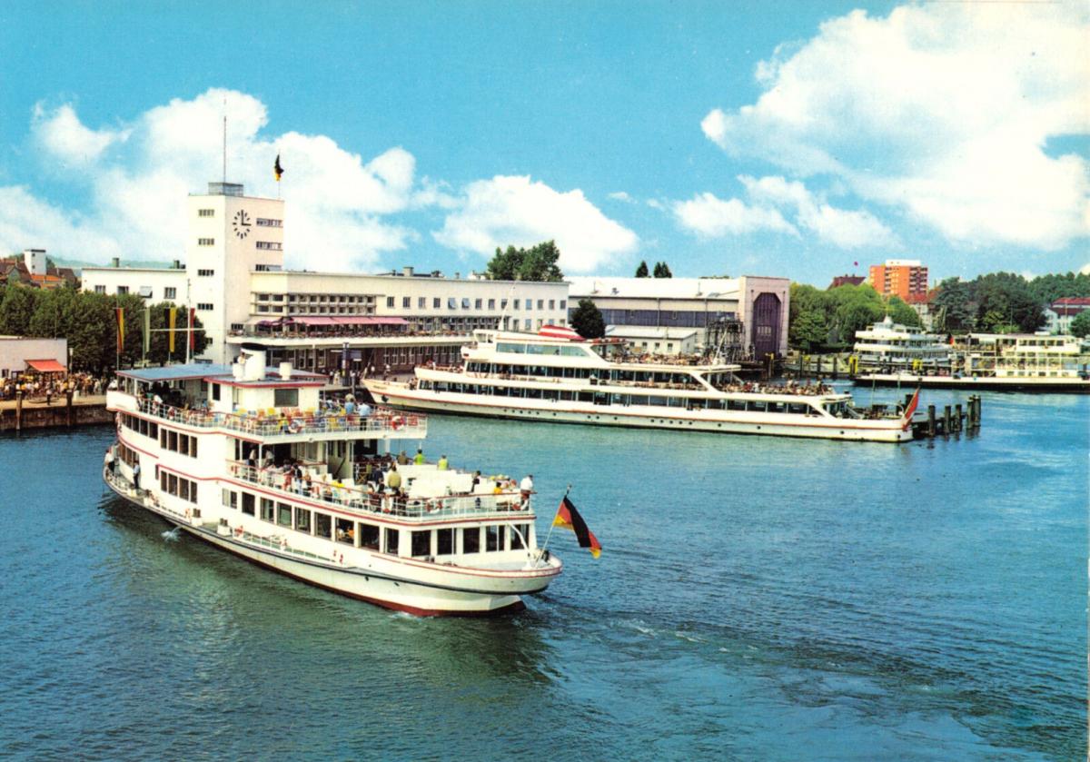 AK Friedrichshafen A Bodensee Hafen Und Hafenbahnhof Um 1985 Nr