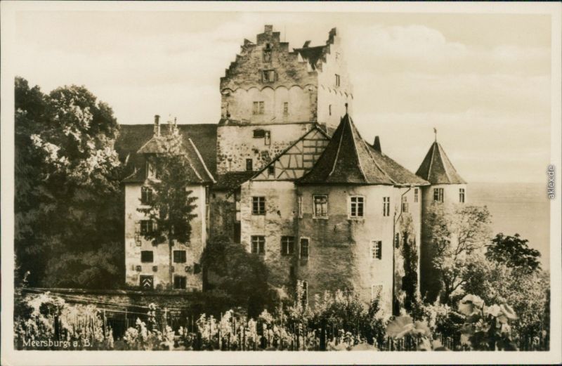 Ansichtskarte Meersburg Altes Schloß Burg Meersburg am Bodensee 1962