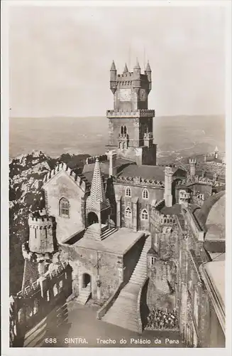 2996. 1930er Jahre. Ungelaufene Photoansichtskarte vom Pena Palast im Cintra. Q1!