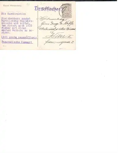 111. Im Im 1921 gelauft Kunstkarte vom Kurort Gleichenberg. Q1!