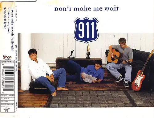 911 - Don&#039;t Make Me Wait [CD-Single]