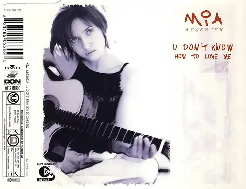 Aegerter, Mia - U Don't Know How To Love Me [CD-Single]