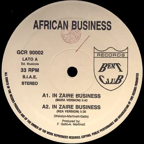 African Business - In Zaire Business [12" Maxi]