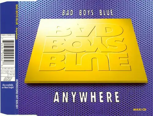 Bad Boys Blue - Anywhere [CD-Single]