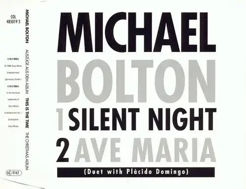 Bolton, Michael - Silent Night / Ave Maria [CD-Single]