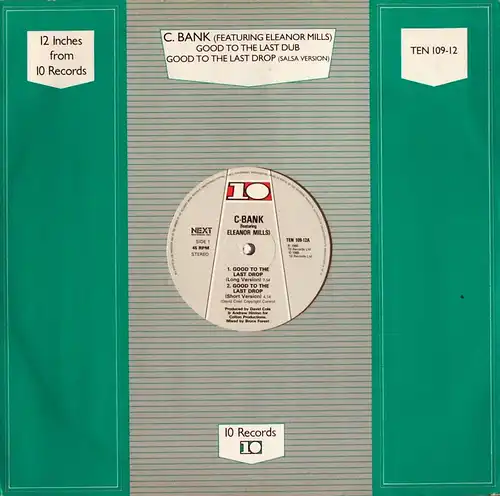 C-Bank - Good To The Last Drop (feat. Eleanor Mills) [12&quot; Maxi]