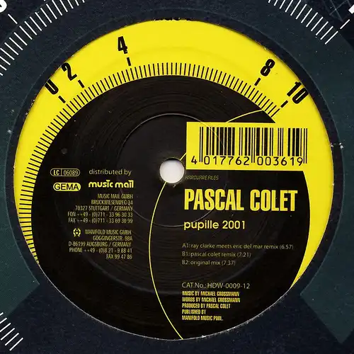Colet, Pascal - Pupille 2001 [12&quot; Maxi]