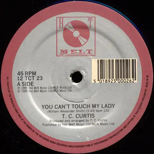 Curtis, T.C. - You Can&#039;t Touch My Lady [12&quot; Maxi]