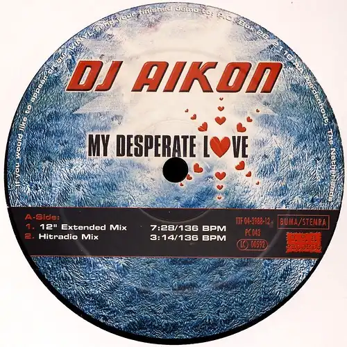 DJ Aikon - My Desperate Love [12" Maxi]