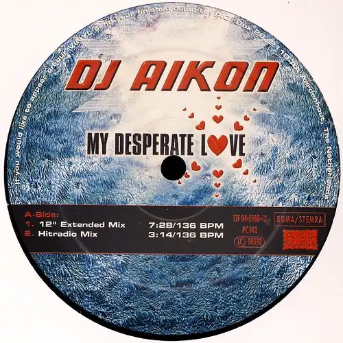 DJ Aikon - My Desperate Love [12&quot; Maxi]