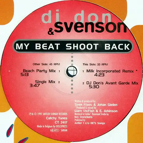 DJ Don & Svenson - My Beat Shoot Back [12&quot; Maxi]