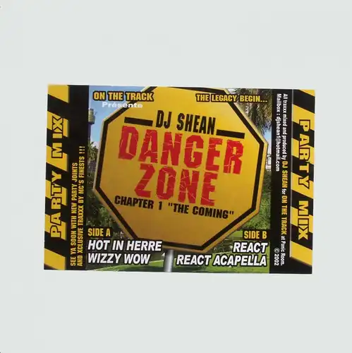 DJ Shean - Danger Zone, Chapter 1 The Coming [12&quot; Maxi]