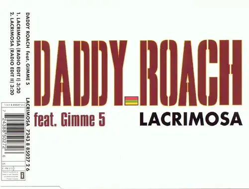 Daddy Roach feat. Gimme 5 - Lacrimosa [CD-Single]