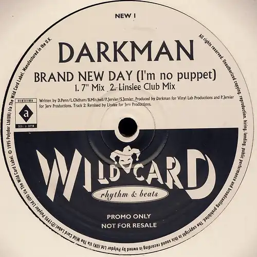 Darkman - Brand New Day (I'm No Puppet) [12" Maxi]