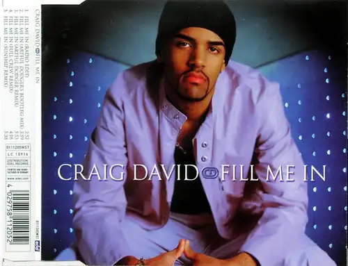 David, Craig - Fill Me In [CD-Single]