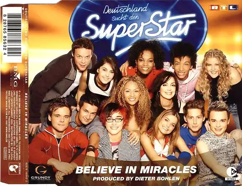 Allemagne Cherchez Den Superstar - Believe In Miracles [CD-Single]