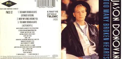 Donovan, Jason - Too Many Broken Hearts [CD-Single]