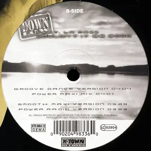 Down Low feat. La Mazz - Wouldn&#039;t It Be Good [12&quot; Maxi]