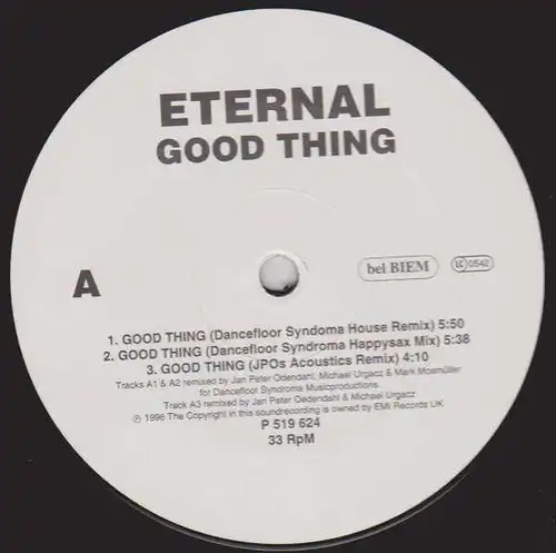 Eternal - Good Thing [12&quot; Maxi]
