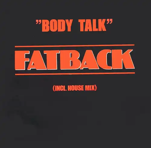 Fatback - Body Talk [12&quot; Maxi]