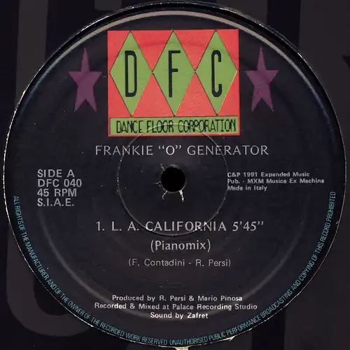 Frankie "O" Generator - L.A. California [12" Maxi]