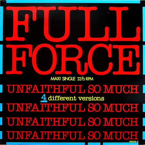 Full Force - Unfaithful So Much [12" Maxi]