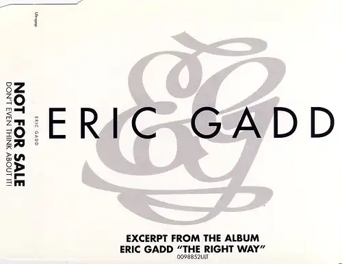 Gadd, Eric - My Personality [CD-Single]