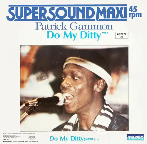 Gammon, Patrick - Do My Ditty [12&quot; Maxi]