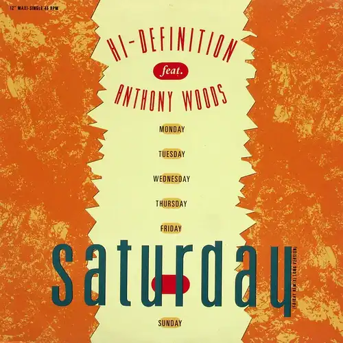 Hi-définition feat. Anthony Woods - Saturday [12&quot; Maxi]