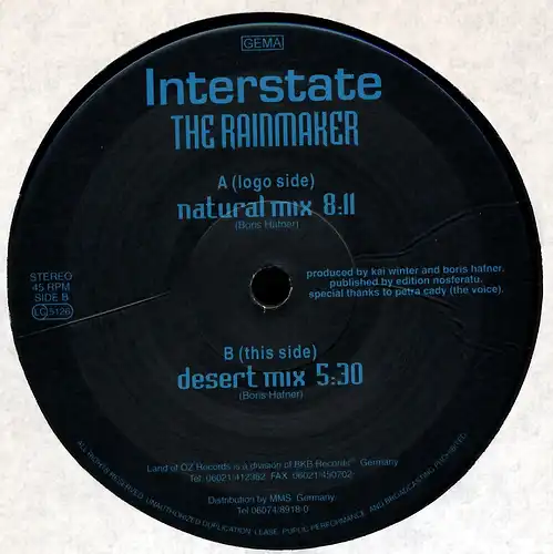 Interstate - The Rainmaker [12" Maxi]