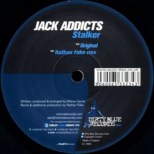 Jack Addicts - Stalker [12&quot; Maxi]