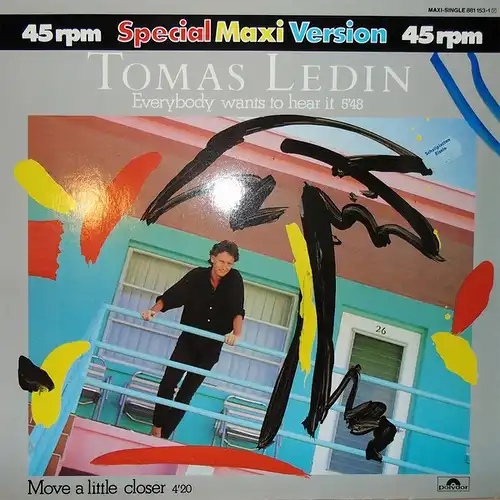 Ledin, Tomas - Everybody Wants To Hear It [12&quot; Maxi]