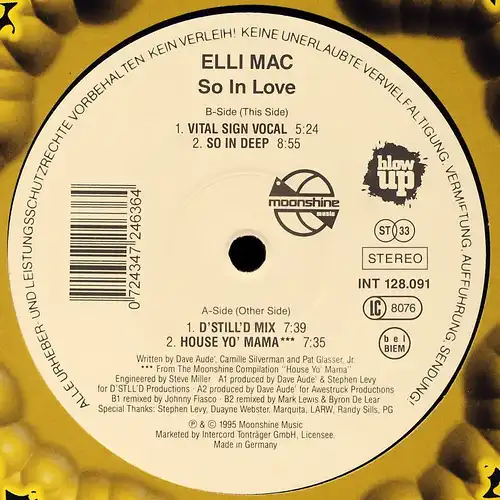 Mac, Elli - So In Love [12" Maxi]