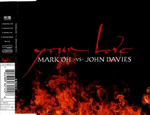 Mark &#039; Oh vs. John Davies - Your Love [CD-Single]