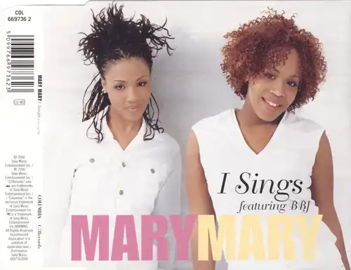 Mary Mary - I Sings [CD-Single]