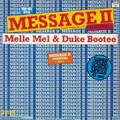 Melle Mel & Duke Bootee - Message II (Survival) [12" Maxi]