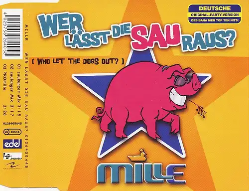 Mille - Wer Lässt Die Sau Raus [CD-Single]