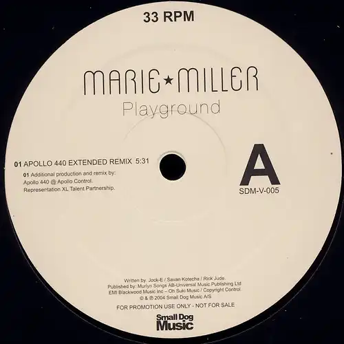 Miller, Marie - Playground [12&quot; Maxi]