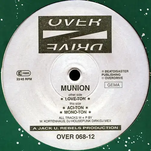 Munion - Ton d'amour [12&quot; Maxi]