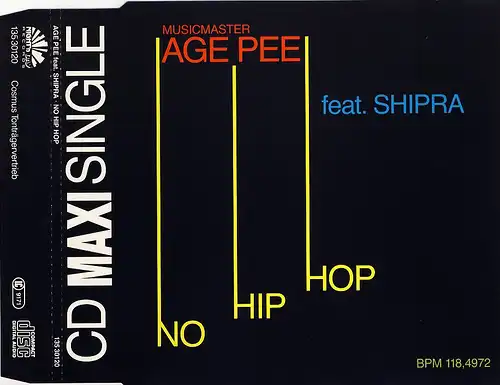 Musicmaster Age Pee feat. Shipra - No Hip Hop [CD-Single]