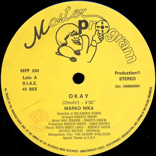 Nika, Marko - Okay [12" Maxi]
