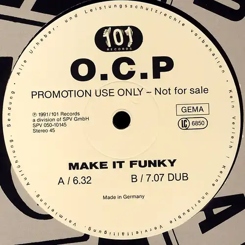 OCP - Make It Funky [12&quot; Maxi]
