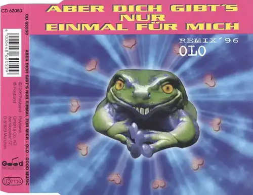 Olo - Aber Dich Gibt's Nur Einmal Für Mich [CD-Single]