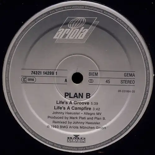 Plan B - Life's A Beat The Re-Mixes [12" Maxi]