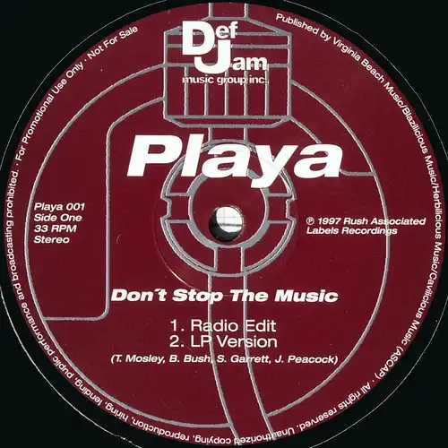 Playa - Don't Stop The Music [12" Maxi]